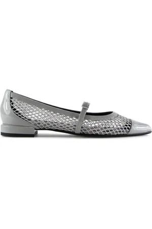NOTABENE Pasqualina mesh-detail ballet flats