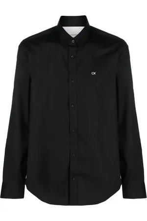 Calvin Klein Camisa de popelina con logo bordado