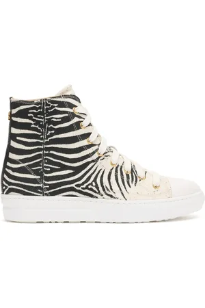 Roberto Cavalli Tenis con estampado de cebra