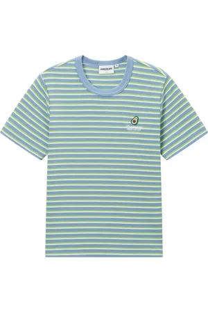 Chocoolate Playera a rayas con logo