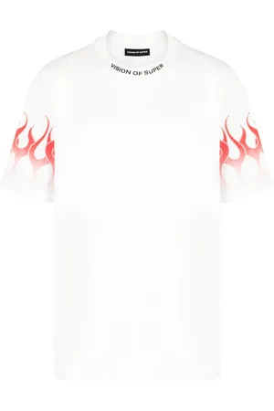 Vision Of Super Playera con llamas estampadas