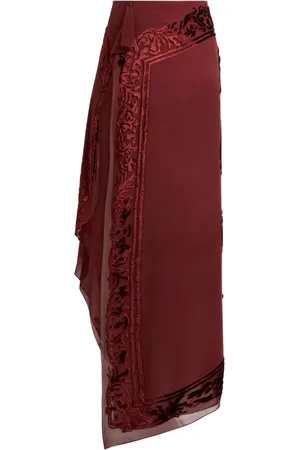 Etro Falda midi traslúcida