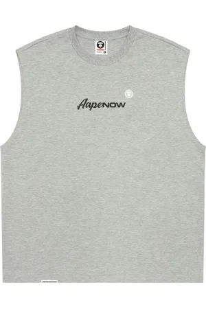 A Bathing Ape Playera con logo estampado