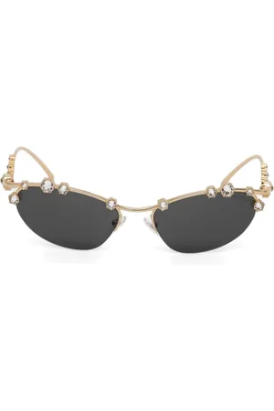 Swarovski Lentes de sol con detalles de cristal