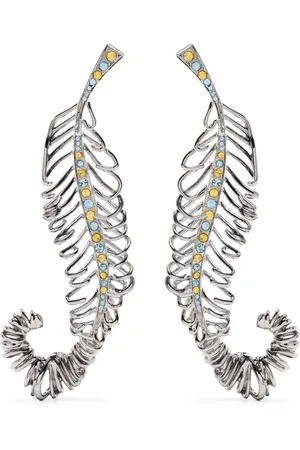 Marni Aretes Curved Feather