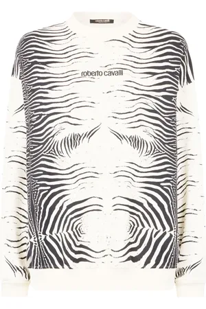 Roberto Cavalli Sudadera con estampado de cebra