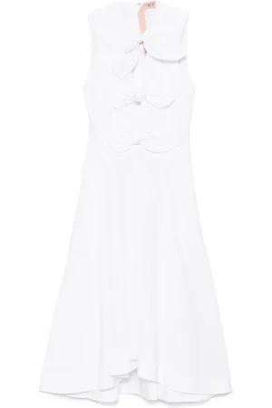 Nº21 Vestido midi con detalle de moño