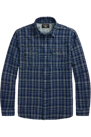 Ralph Lauren Camisa con botones y cuadros estampados