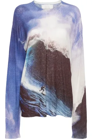 ERL Playera con ondas estampadas