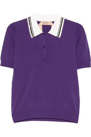 Nº21 Playera tipo polo con detalles de cristal