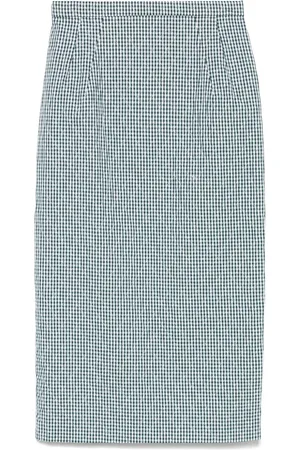 Nº21 Falda midi con motivo de cuadros gingham