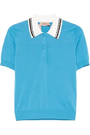 Nº21 Playera tipo polo con detalles de cristal