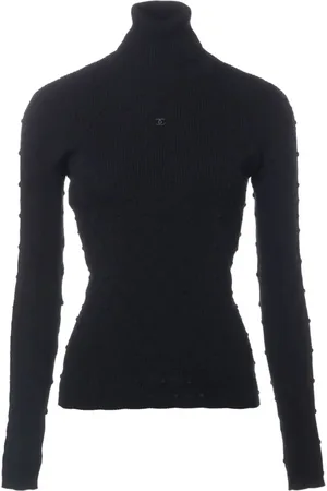 CHANEL Suéter con logo CC