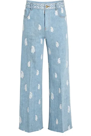 Giambattista Valli Jeans con bordado floral