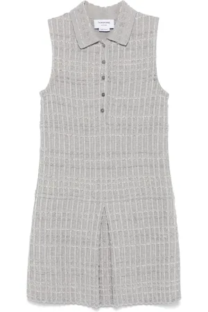 Thom Browne Vestido corto de tweed en jacquard