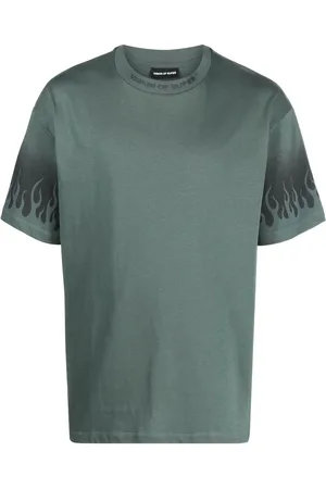 Vision Of Super Playera con flamas estampadas