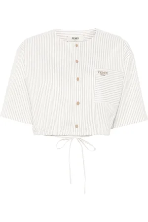 Fendi Camisa con rayas estampadas