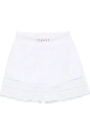 ERMANNO SCERVINO Shorts con bordado inglés