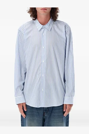 Pop Trading Company Camisa con rayas estampadas
