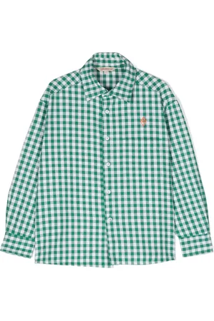 The Animals Observatory Camisa con motivo de cuadros y logo bordado