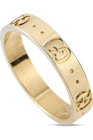 Gucci Anillo con motivo Interlocking G en oro amarillo de 18kt