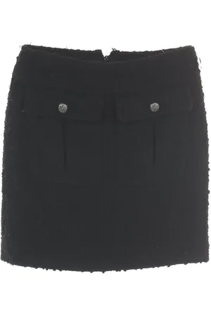 CHANEL Falda corta de tweed 1986-1988