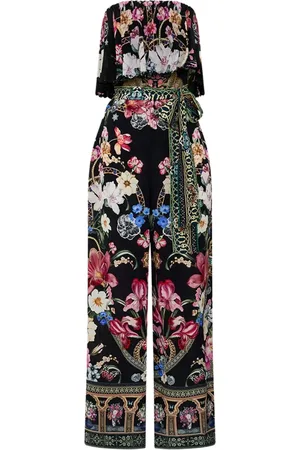 Camilla Jumpsuit strapless con estampado floral