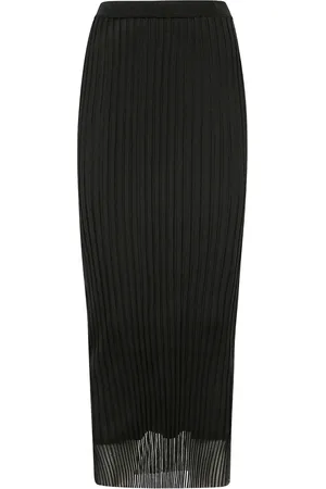 Sportmax Falda midi con diseño plisado