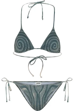 Jean Paul Gaultier Bikini con estampado de espiral