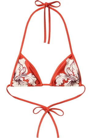 La DoubleJ Top de bikini con estampado floral
