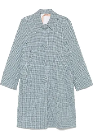 Nº21 Abrigo con estampado de cuadros gingham