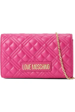 Moschino Bolsa de hombro con letras del logo