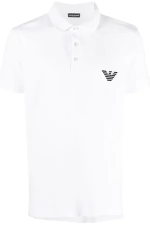 Emporio Armani Playera tipo polo con logo bordado