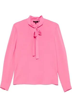 THEORY Blusa con cuello abierto