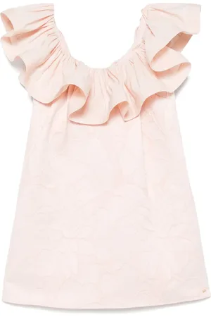 Elisabetta Franchi Vestido corto con motivo floral en jacquard