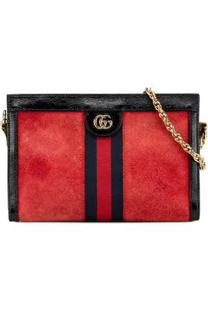 Gucci Bolsa crossbody Ophidia Chain pequeña de gamuza 2016-2024