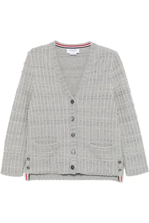 Thom Browne Cárdigan de tweed en jacquard