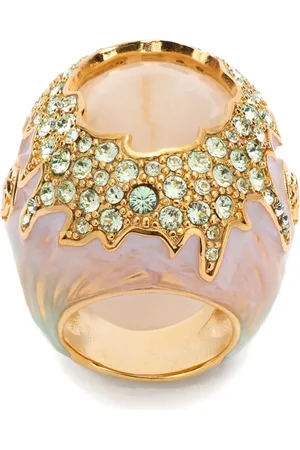 Roberto Cavalli Anillo con detalles de cristal