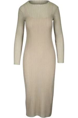 Vince Vestido midi con diseño plisado