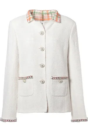 CHANEL Chamarra de tweed