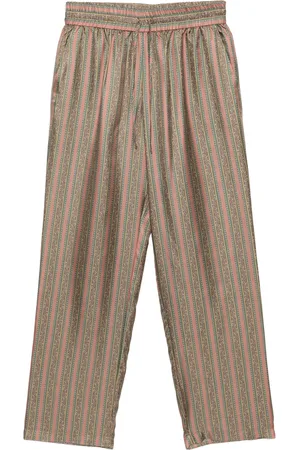 Drôle de Monsieur Pantalones Le Pantalon Rayure Fleurie