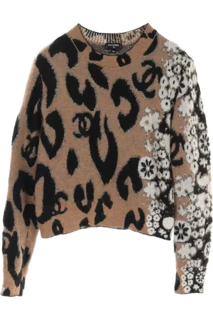 CHANEL Suéter Interlocking CC en jacquard 1986-1988