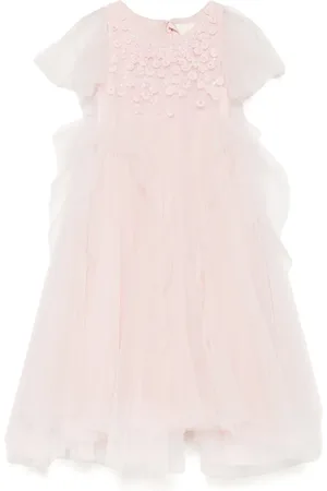 Maison Ava Vestido con aplique floral