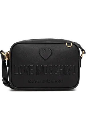 Moschino Bolsa crossbody con logo en relieve