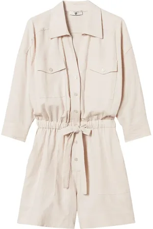 Twin-Set Jumpsuit corto con placa del logo