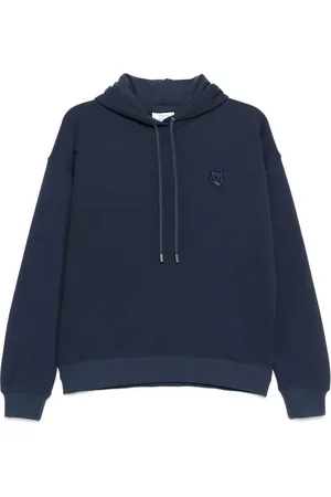 Maison Kitsuné Hoodie con parche de cabeza de zorro