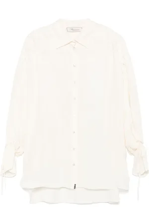 BLUMARINE Vestido midi estilo gabardina