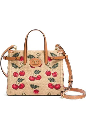VALENTINO GARAVANI Tote Antibes con motivo Cherry pequeña
