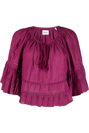Marant Etoile Blusa con cordón en el cuello