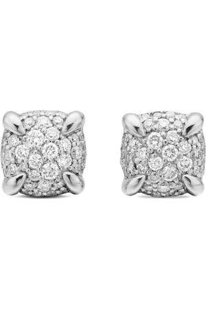 David Yurman Aretes Petite Chatelaine en plata de ley con diamante de 6.5mm